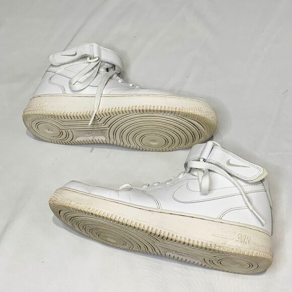 Nike Air Force 1 High ’07 White Leather Men’s Size 8 Basketball Sneakers Shoes - Picture 6 of 10